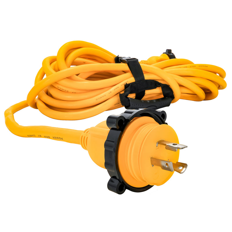 Load image into Gallery viewer, Camco 30 Amp Power Grip Marine Extension Cord - 50 M-Locking/F-Locking Adapter [55613]
