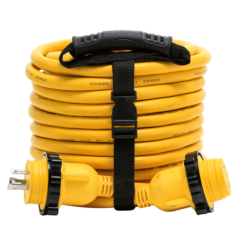 Load image into Gallery viewer, Camco 30 Amp Power Grip Marine Extension Cord - 50 M-Locking/F-Locking Adapter [55613]
