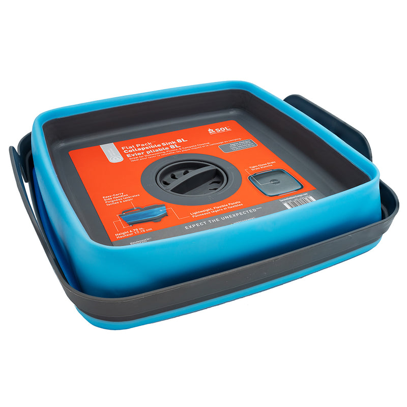 Load image into Gallery viewer, S.O.L. Survive Outdoors Longer Flat Pack Sink - 8L [0140-1008]
