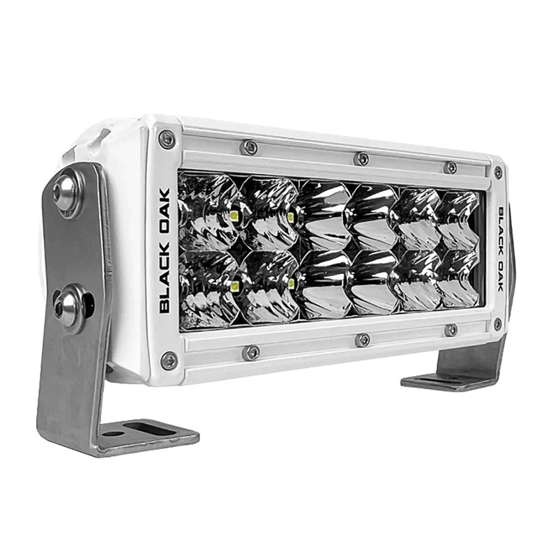 Load image into Gallery viewer, Black Oak Pro Series 3.0 Double Row 6&quot; LED Light Bar - Combo Optics - White Housing [6CM-D5OS]
